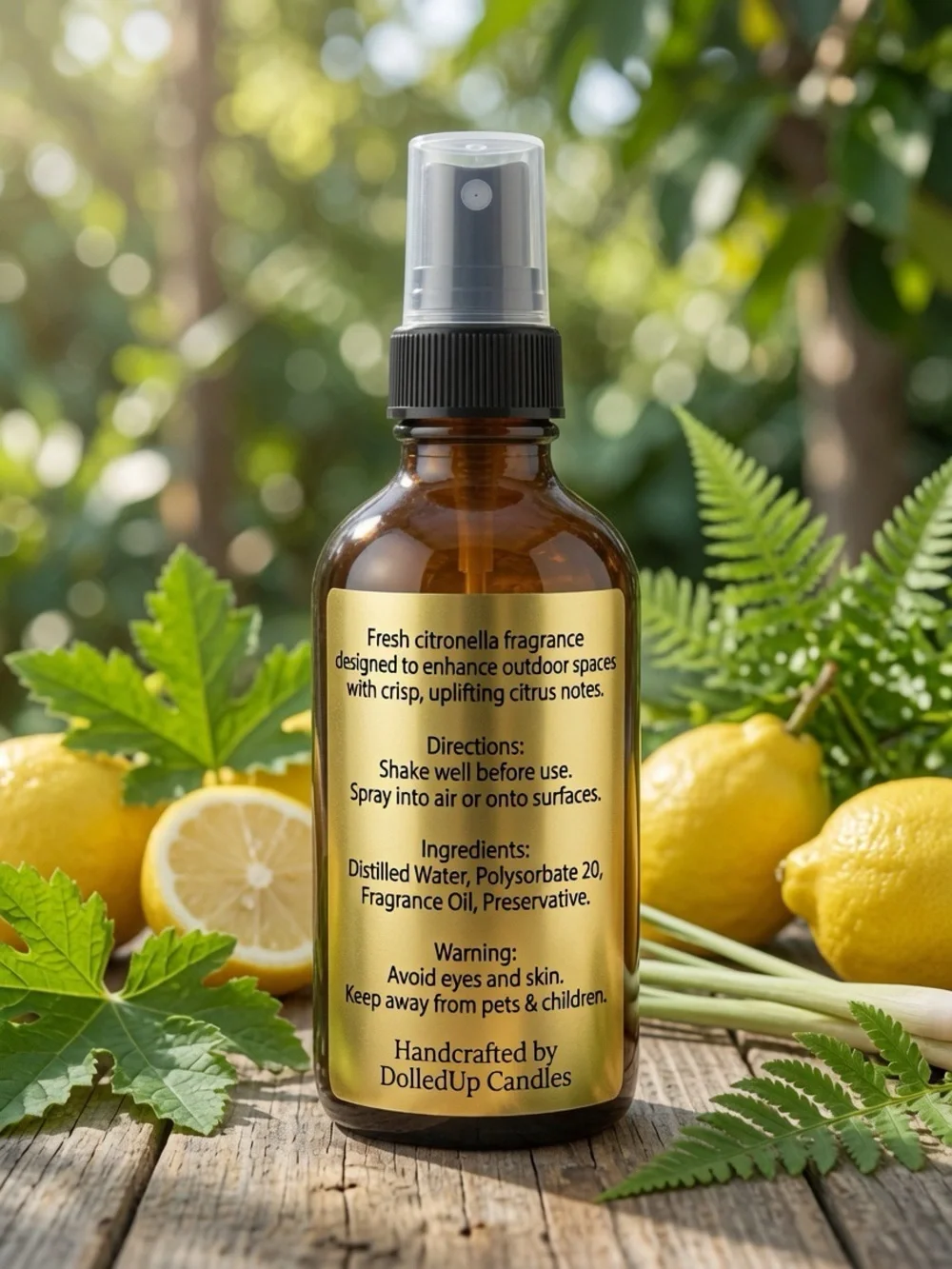 4oz Citronella Outdoor Ambiance Spray - Fresh Bug Repellent Patio Spray